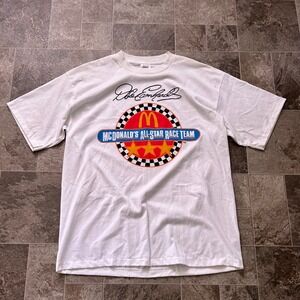 RARE Vintage 90's Mcdonalds All Star Racing Team Shirt XL Dale Earnhardt Tee